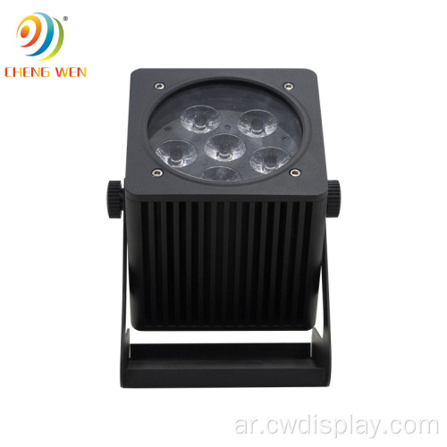 6pcs 18w 6in1 بطارية مقاومة للماء LED LED